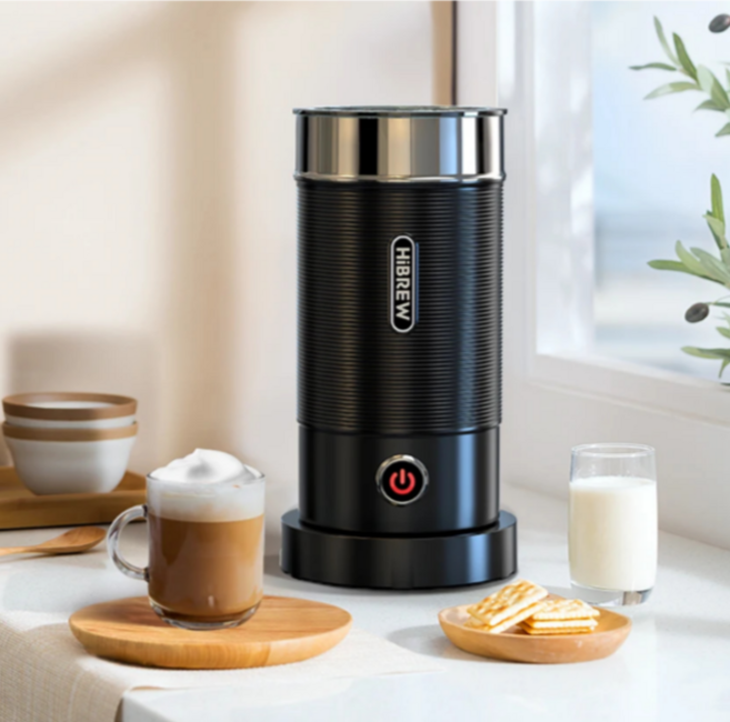 전동 우유거품기 자동 밀크프로더, 화이트