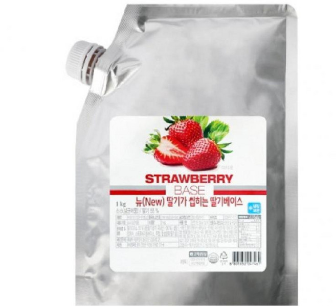 뉴 딸기가 씹히는 베이스, 1kg, 1개
