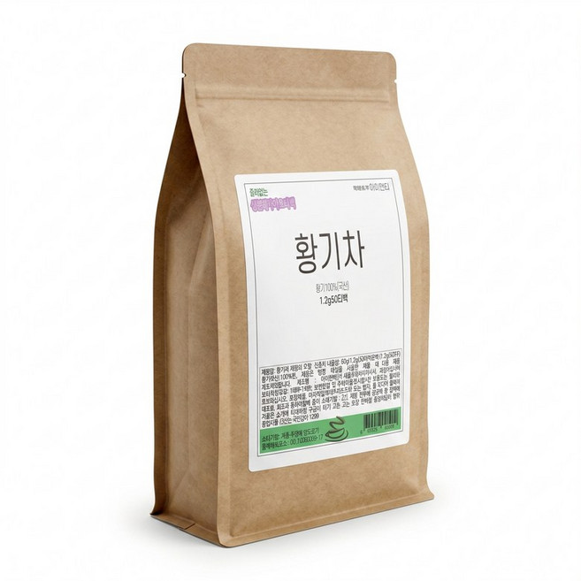 아이앤티 황기차 1.2g50개입 1+1 총100티백 국산 볶은 황기차 주문후생산, 1개, 100개입, 1.2g