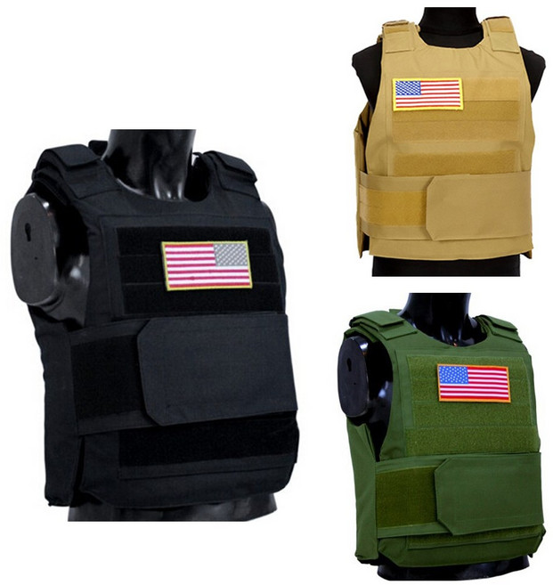 밀리터리 바디아머 에어소프트 플레이트 방탄조끼 Body Amor 서바이벌 조끼 보호장비 페인트볼 야외활동 사냥 아웃도어 밀리터리용품, BK(검정), 1개