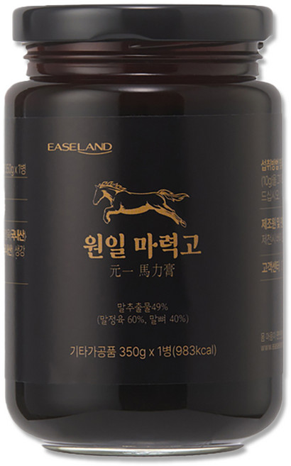 이즈랜드 마력고 말뼈 말고기 엑기스 말엑기스 말진액 말농축 기력 원기 회복 보충 제주산말, 1개, 350g