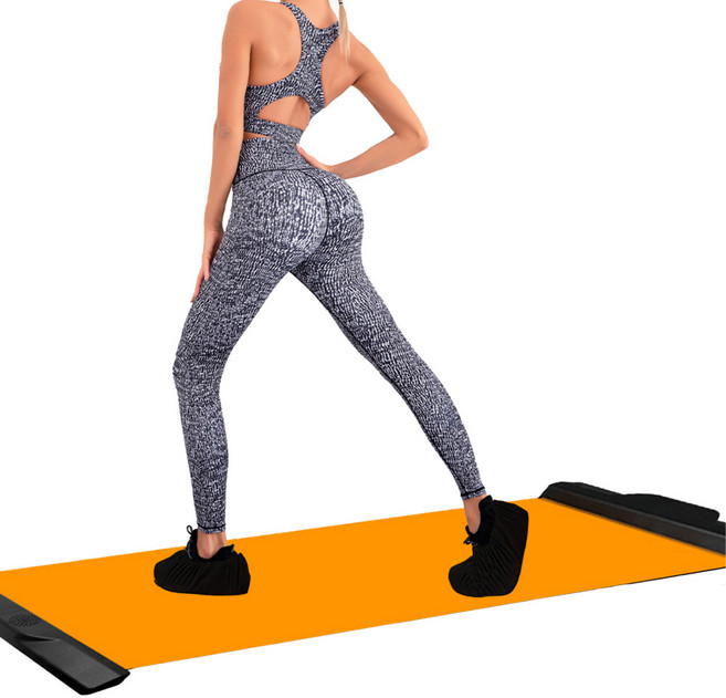 미소라인F 슬라이딩 보드 홈트 스케이트 슬라이드 매트, 오렌지, 1개