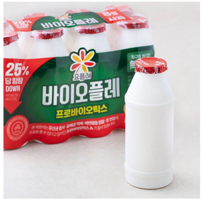 빙그레 바이오플레 사과 130ml x 32개, 16개