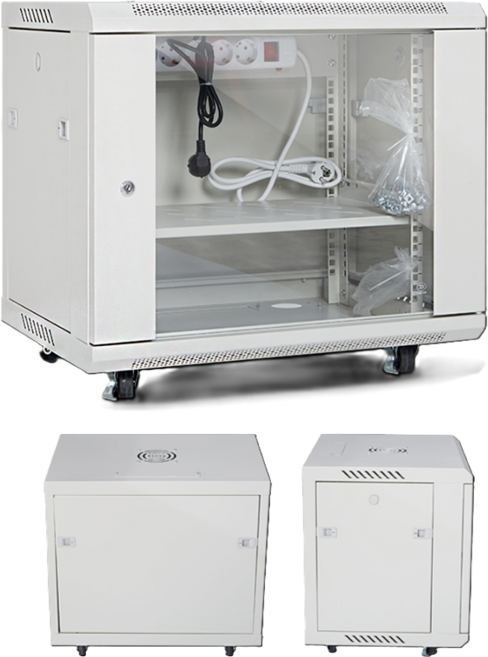 19인치 9U 허브랙 H500 D450 W600 네트워크 통신랙