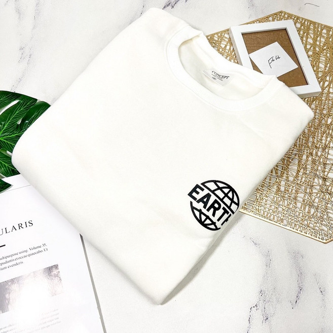 BT3 美式地球內刷毛大學T 寬鬆落肩 重磅保暖 街頭情侶 MX44