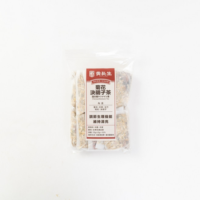 黃長生 菊花決明子茶 調篩生理機能 維持清亮, 1個
