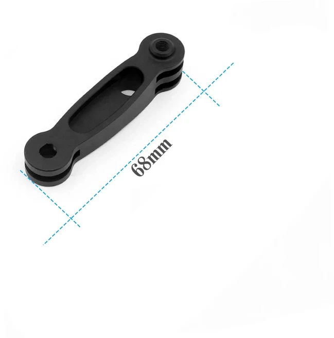 XT-XINTE 확장 마운트 암 Gopro Hero/YI/SJcam/EKEN CNC 알루미늄 스포츠 카메라 연결 방수 케이스 브래킷, 01 L68mm
