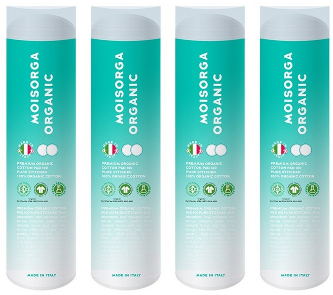 모이스올가 프리미엄 유기농 화장솜 퓨어스티치, 400매입, 1개