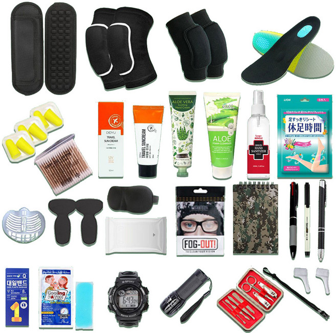 군화갬성 군입대 준비물 세트 시계 라이트펜 무릎보호대 신병 훈련소 입대 선물 깔창, 프리미엄세트, 1개