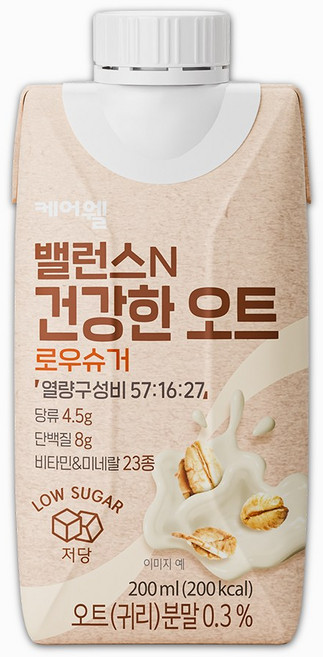 케어웰 밸런스N 건강한 오트, 1개, 200ml