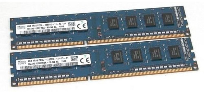 SK Hynix 에스케이하이닉 HMT451U6BFR8A-PB DDR3L 8GB 2개 데스크탑 메모리