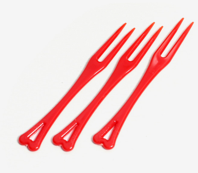 피크닉앤패키지 미니포크 빨강30개, 1개, 30개