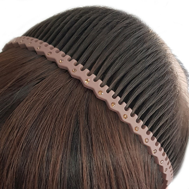 인조이박스 급이 다른~ 컬러큐빅 빗살 머리띠 CORCH2