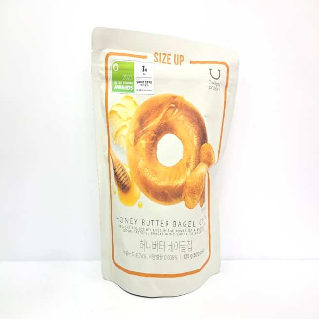 딜라이트 프로젝트 허니버터 베이글칩, 5개, 125g