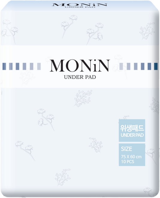 모닌 위생매트(깔개매트) 200매 성인용기저귀, 1박스, 10매입