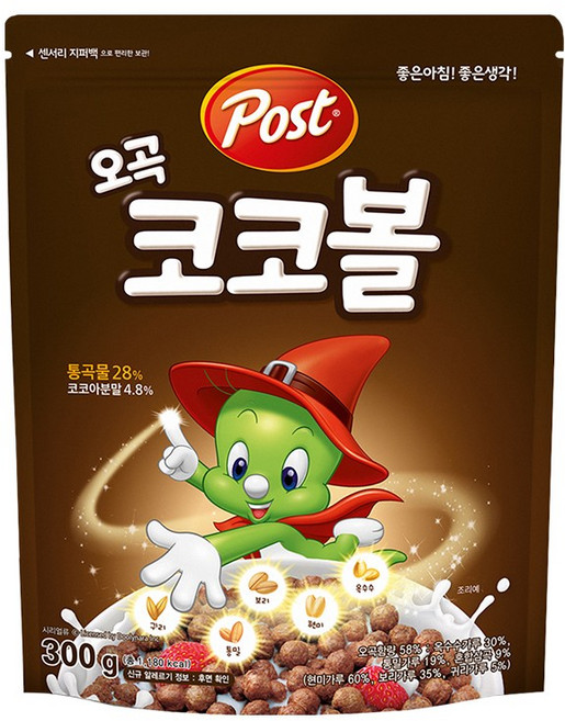 포스트 오곡 코코볼, 300g, 1개