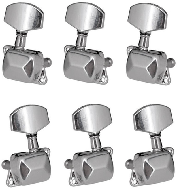 리퍼 통기타 헤드머신 줄감개 캡 크롬 타입, 좌3우3 6개한세트, 1개