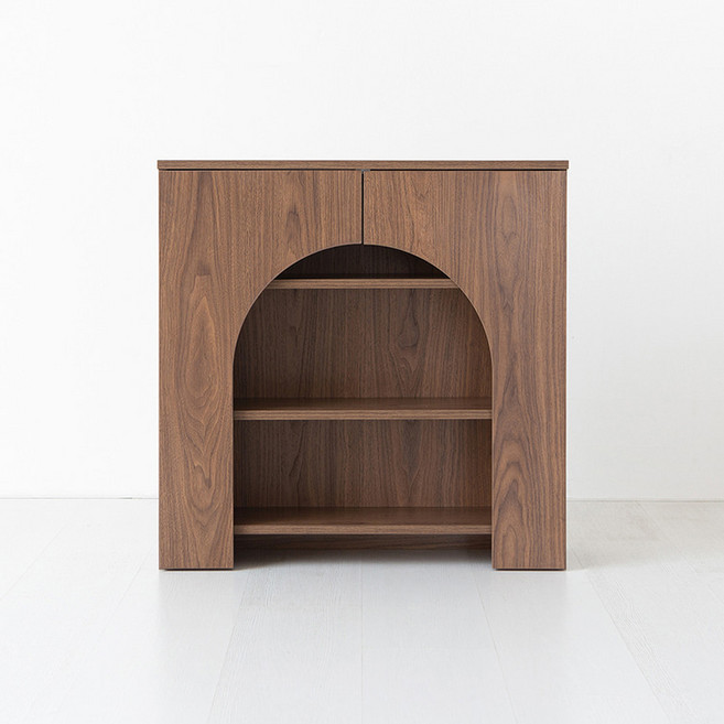 마켓비 숄리드 벽난로 콘솔 수납장 KC757, 브라운