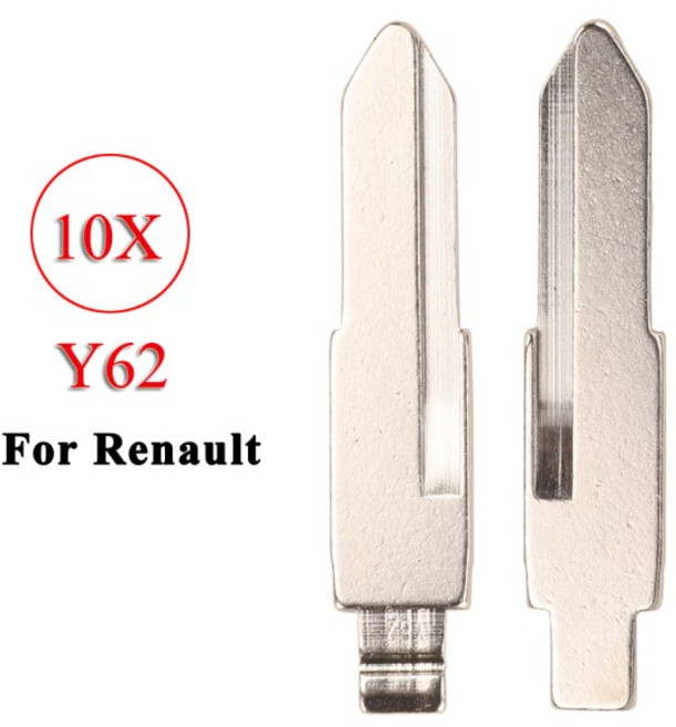 Jingyuqin 10pcs 원격 자동차 키 Uncut 블레이드 # 교체 플립 블랭크 용 TS-62 KD VVDI JMD