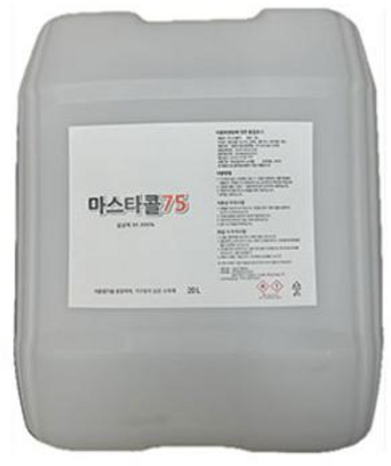 알코올(마스타콜75 75% 20L 성운디엘에스), 1개, 단품