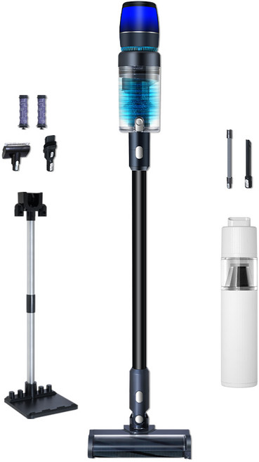 최신형 차이슨 무선 청소기 BLDC V50 자동충전 거치대 + 고사양 흡입력, 혼합색상