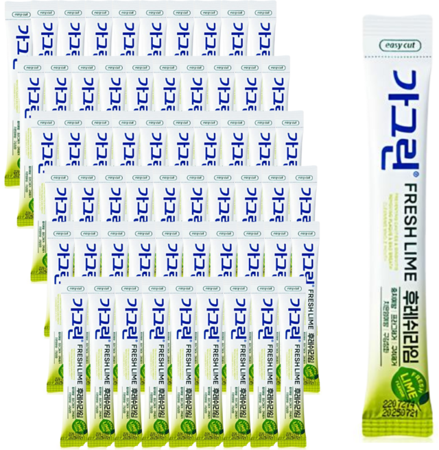 [동아제약] 가그린 일회용 스틱형 라임향 구취제거 입냄새 제거, 10ml, 60개