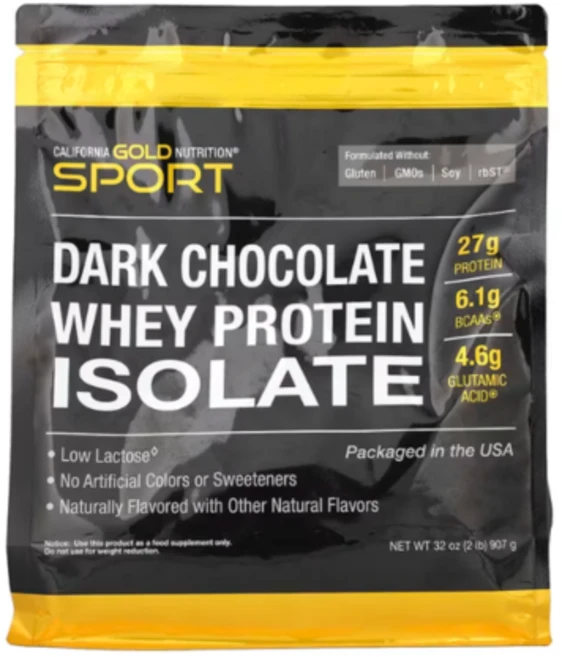 캘리포니아골드뉴트리션 분리유청단백질 다크 초콜릿 맛 907g, 1개 - 쿠팡
