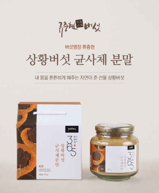 류충현버섯명장 상황버섯균사체분말, 300g, 1개