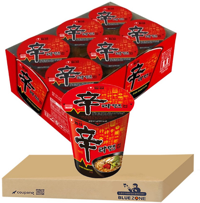 블루존 신라면 소컵라면 65g (6입)