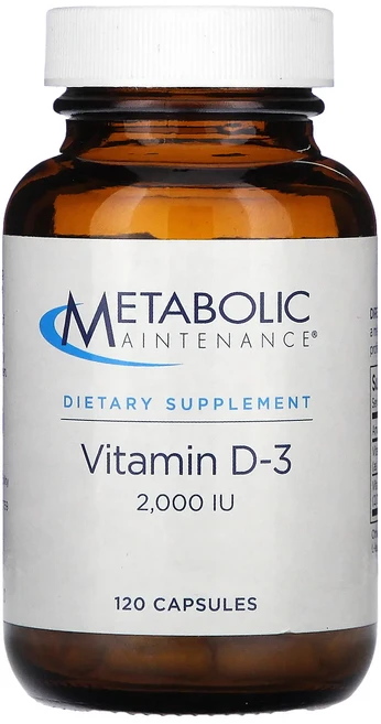 Metabolic Maintenance 비타민D3 2000IU 캡슐 120정, MetabolicMaintenance비타민D32000I, 1개 - 쿠팡