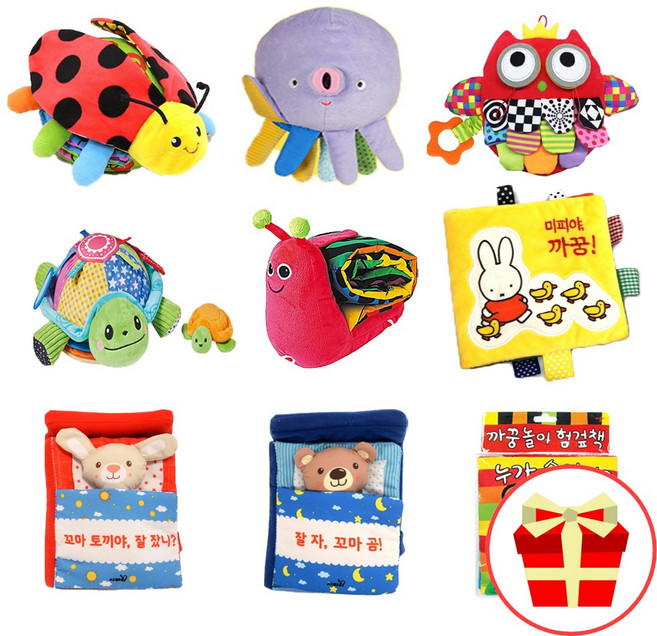 무당벌레 헝겊책 아기 거북이 헝겊공 소근육발달미니북 까꿍놀이 촉감놀이 헝겁책 터미타임북, 1-14)무당벌레 내 친구 헝겊책