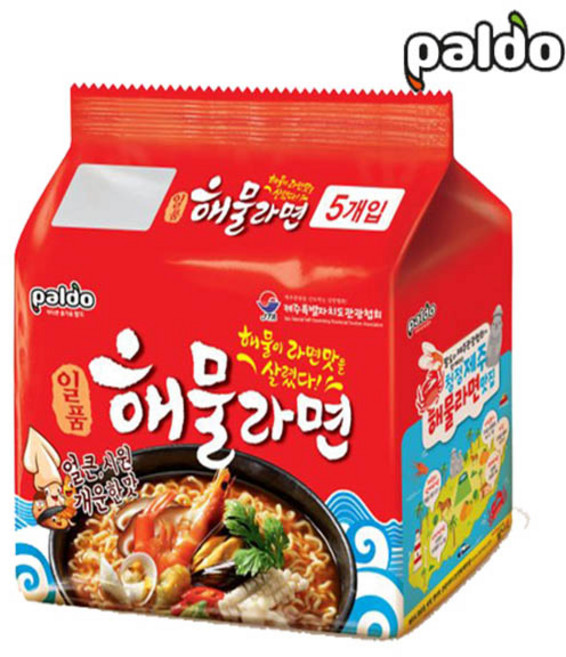 팔도 일품 해물라면 120g x 5봉, 5개