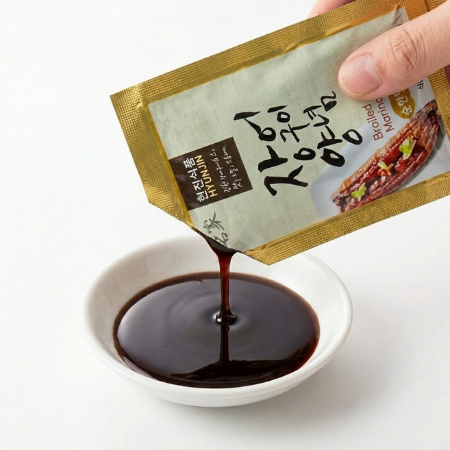 현진식품 일회용 장어구이양념 (순한맛) 50g 50개입 1봉지 장어소스 장어양념, 1개
