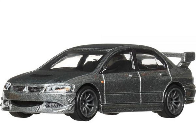 핫휠 미국매장정품+ HotWheels 프리미엄 자동차 문화 수집용 장난감 1 64 스케일 다이캐스트 미쓰비시 랜서 에볼루션 IX 로닌 런 2 차량 리얼 라이더 타이어 포함 18