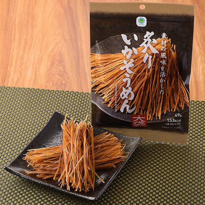 일본과자 일본편의점 패밀리마트 얇게 썰은 구운오징어 이카소멘 1팩 중독성, 1개, 49g