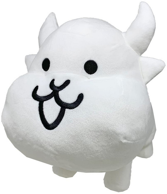 냥코 대전쟁 BIG 봉제인형 공식 상품 특대 (우시네코), 1개