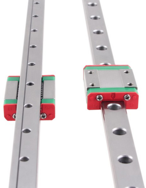 MGN 미니어처 선형 가이드 레일 4PCs 캐리지 블록 베어링 CNC 3D 프린터용, 01 250MM, 01 MGN12C