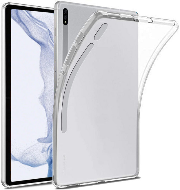갤럭시탭S8 S8+ S8울트라 호환 슬림핏 젤리 케이스 SM-X700 706N X800 X806N X900 X906N 삼성 S8 플러스 ULTRA, 젤리 케이스(반투명)