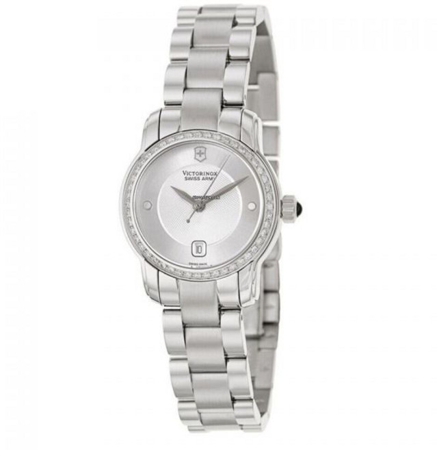 [Victorinox Swiss Army] 빅토리녹스 스위스 아미 비반테 스틸 & 다이아몬드 여성용 시계 은색 다이얼 241489