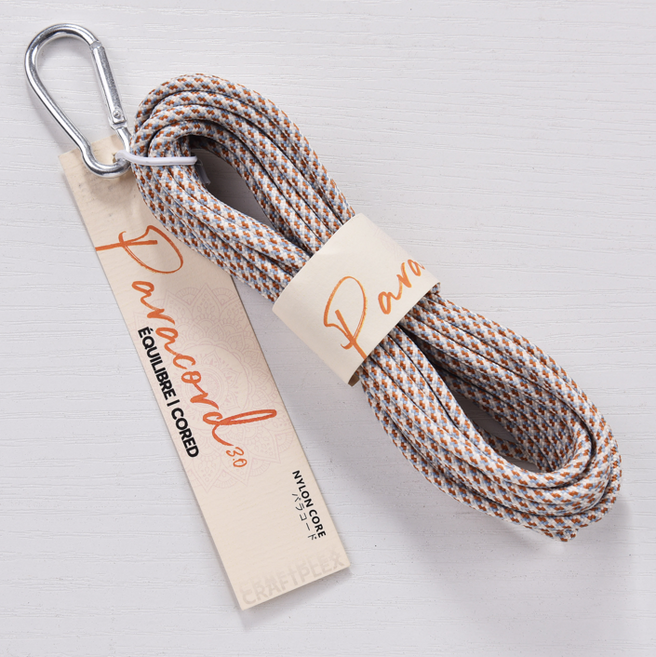 3mm 배색 파라코드 카라비너 5m 멀티 컬러 파라코드 팔찌 마스크 스트랩 리드줄 마크라메 재료, 1개, 21.라떼