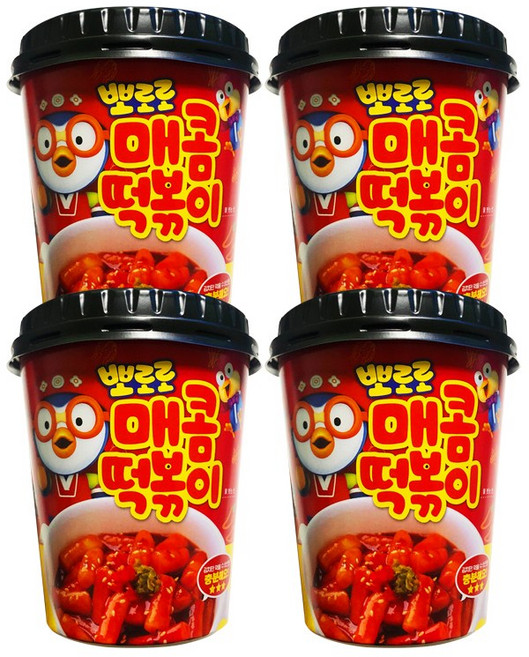 늘바름 인기간식! 뽀로로떡뽁이(매콤맛)120g 4컵, 120g