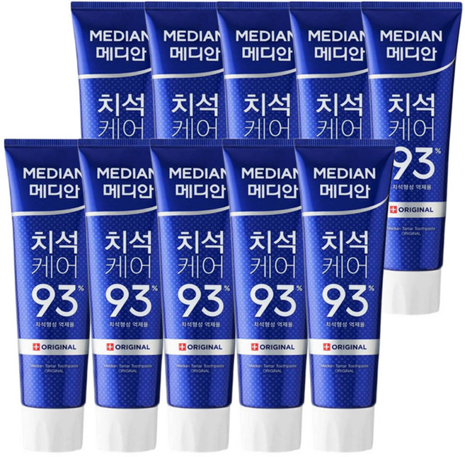 메디안 치석케어 오리지널 치약, 120g, 10개
