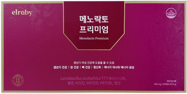 휴온스 엘루비 메노락토프리미엄, 90정, 1개 - 쿠팡