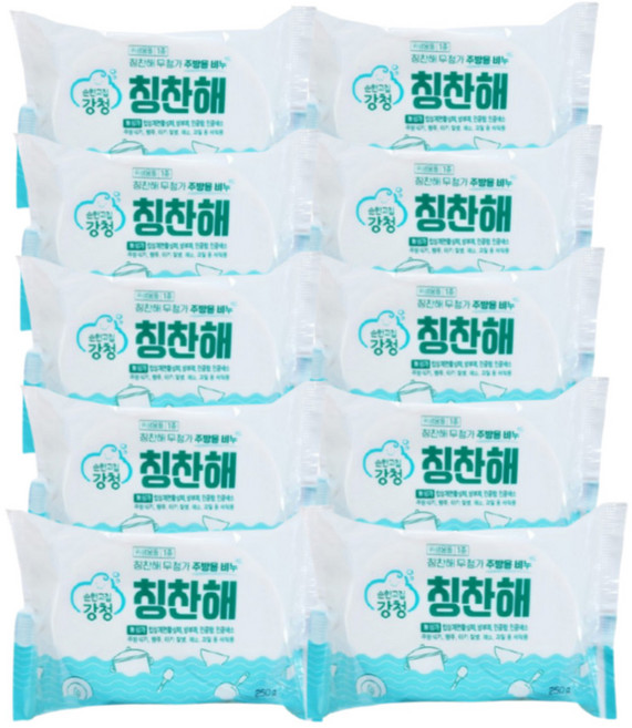 강청 친환경 항균 주방설거지비누250g, 250g, 10개