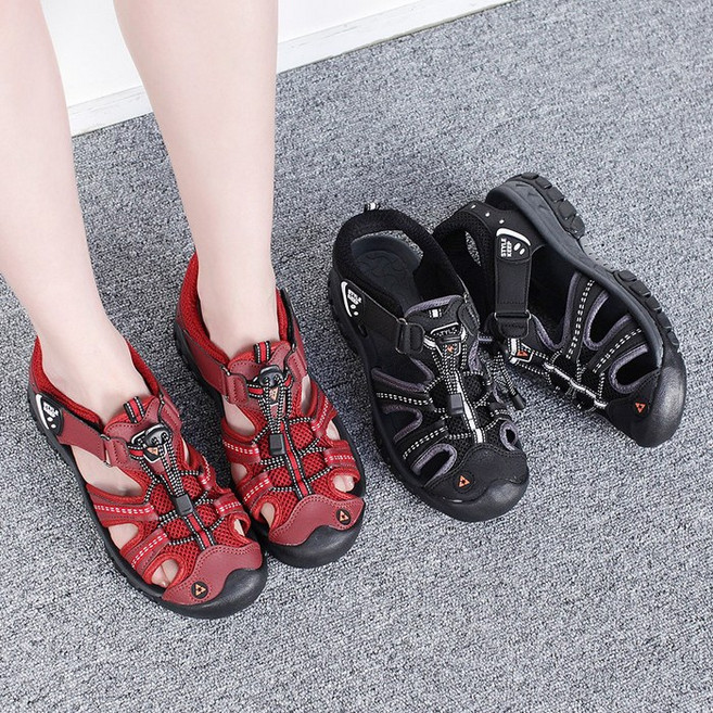 트래킹 샌들 여성 편안한쿠션 이중창 스포츠샌달 아웃도어 트래킹화