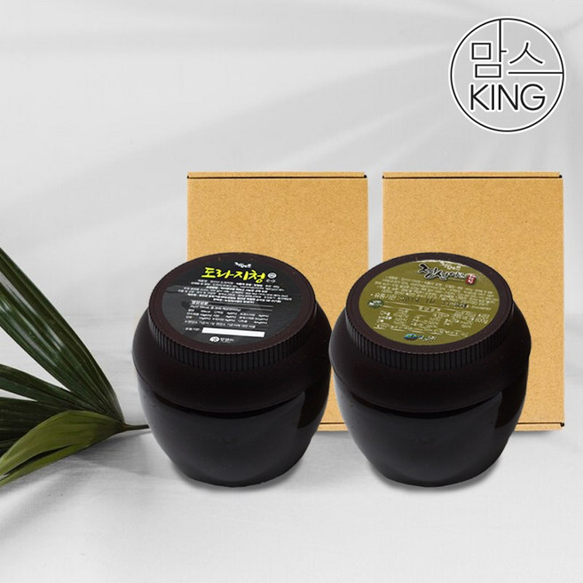 [맘스킹]강원정선 창성 고랭지 더덕청 600g+도라지청 600g 실속형, 2개, 600g