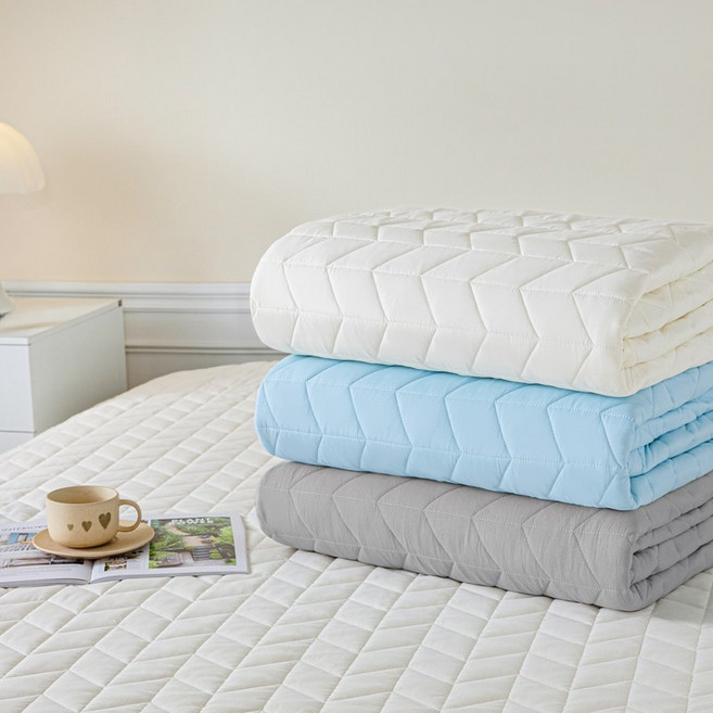 모다까사 방수 누빔 침대 매트리스 커버 + 베개커버 세트