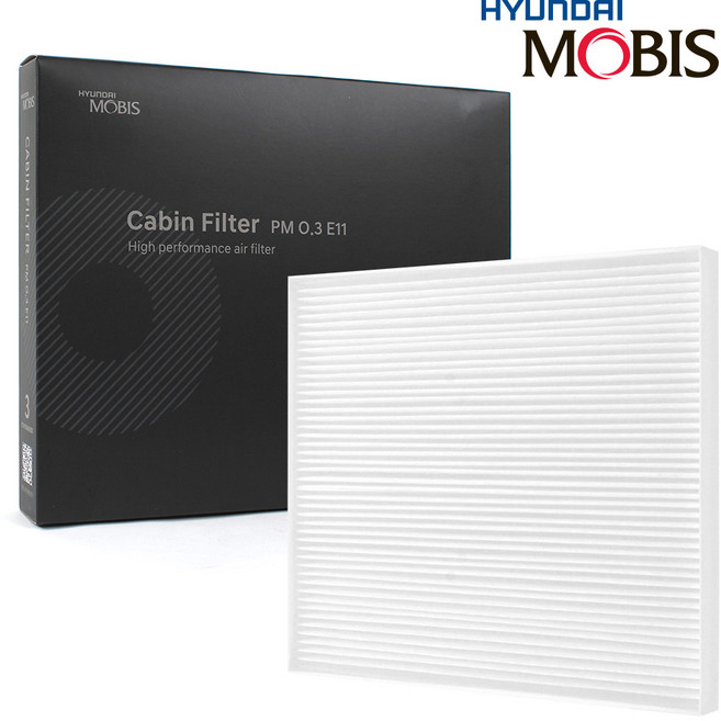 현대모비스 E11 에어컨 히터 필터, 1개, G80(RG3) 내부 에어컨필터