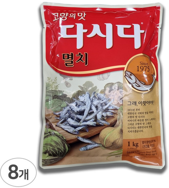 멸치 다시다, 1kg, 8개