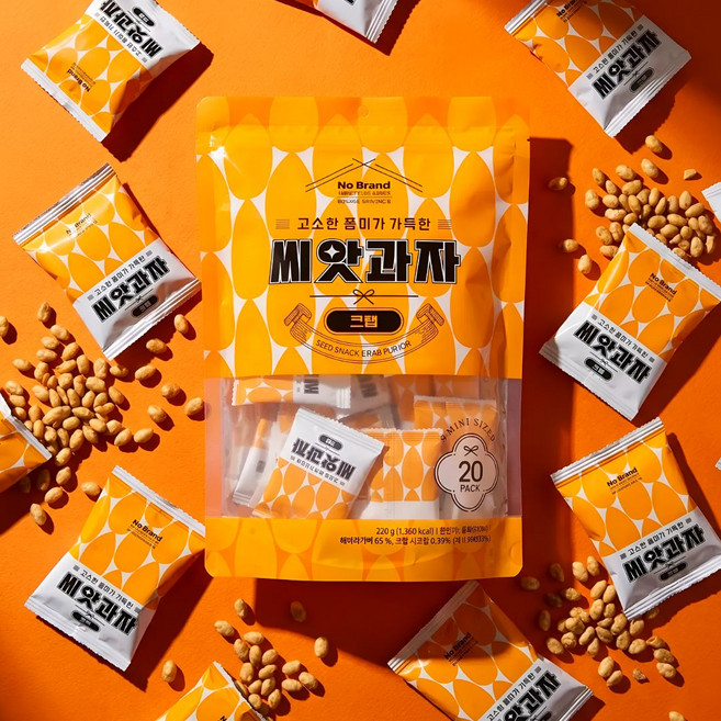 고소한 풍미가 가득한 씨앗과자 크랩맛, 4개, 228g